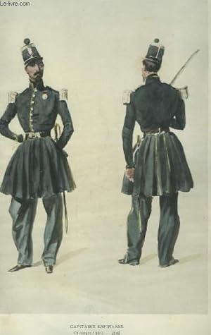 Aquarelle du Capitaine Espinasse, Chasseurs à pied - 1843 (Musée Condé à Chantilly)