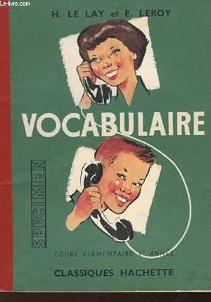 Seller image for Vocabulaire. Cours lmentaire 1re anne. for sale by Le-Livre