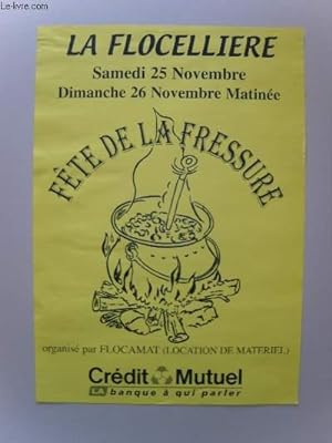 Fête de la Fressure. 25 et 26 novembre - La Flocellière.
