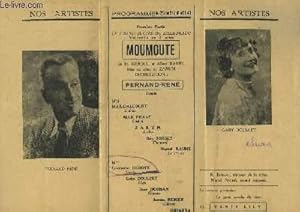 Programme Officiel du 25 au 31 juillet 1941 : Moumoute, de H. Keroul et Albert Barre.