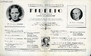 Seller image for Programme Officiel du Grand Thtre de Bordeaux : Fidlio. Opra en 3 actes de Ludwig van Beethoven. for sale by Le-Livre