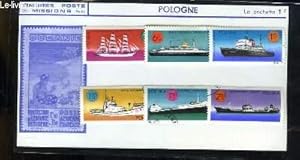 Seller image for Collection de 6 timbres-poste oblitrs, de Pologne. Srie bateaux, voiliers et paquebots. for sale by Le-Livre