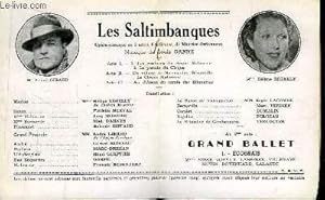 Seller image for Programme Officiel du Grand Thtre de Bordeaux : Les Saltimbanques. Opra-comique en 3 actes, 4 tableaux de Maurice Ordonneau. for sale by Le-Livre