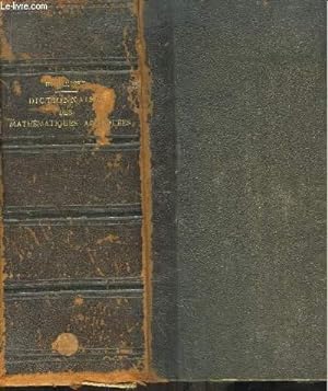 Bild des Verkufers fr Dictionnaire des Mathmatiques Appliques. zum Verkauf von Le-Livre