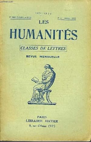 Seller image for Les Humanits. Classe de Lettres. N75 - 8me anne. for sale by Le-Livre