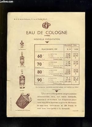 Seller image for Prospectus publicitaire " Eau de Cologne - Eau de vie de lavande  75 " for sale by Le-Livre