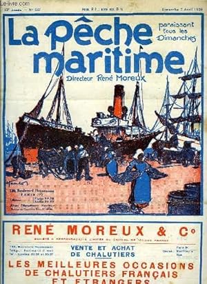 Seller image for La Pche Maritime. 12me anne - N 567 : Fluctuation de la taille des harengs - Le transfert des Services de la Marine Marchande  Vaugirard - La lenteur du trafic ferroviaire . for sale by Le-Livre