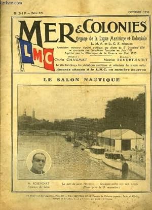 Seller image for Mer & Colonies N244 B - Srie 32 : Le Salon Nautique - La marine marchande et ses charges - Sauvons la race Maorie - A Panama . for sale by Le-Livre