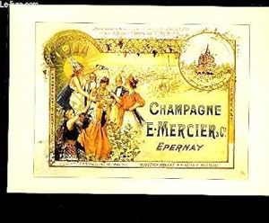 Seller image for Carte publicitaire "Champagne Mercier, Epernay" : Illustration Publicitaire publie  l'occasion de l'Exposition Universelle de Paris en 1900. for sale by Le-Livre