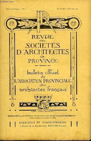 Seller image for Bulletin N2 - 37me anne, de la Revue des Socits d'Architectes de Province. for sale by Le-Livre