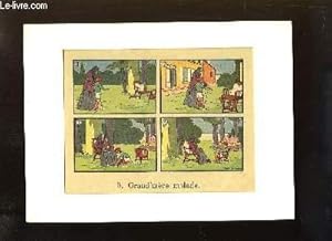 Lot de 5 images en couleurs de Raffin, en cadre-pochette.