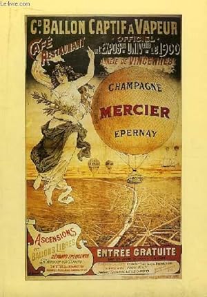 Seller image for Carte publicitaire des Champagne Mercier d'Epernay - " Ballon Captif à Vapeur." for sale by Le-Livre
