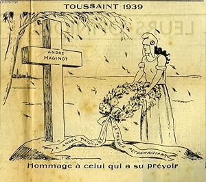 Bild des Verkufers fr Caricature d'Hitler " Tousaint 1939 ", extraite du journal " La Victoire " N7997 - 28me anne. zum Verkauf von Le-Livre