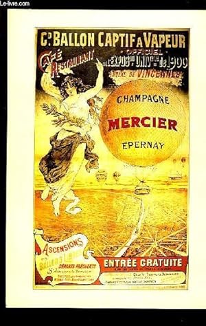 Seller image for Brochure publicitaire des Champagne Mercier d'Epernay - " Ballon Captif  Vapeur." for sale by Le-Livre