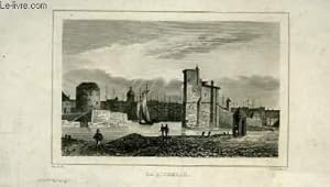 Gravure XIXe en noir et blanc, de La Rochelle ( 17e liv. Charente Inférieure )