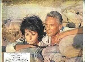 Lot de 4 photographies d'exploitation du film " Judith ", de Kurt Unger avec Sophia Loren, Peter ...