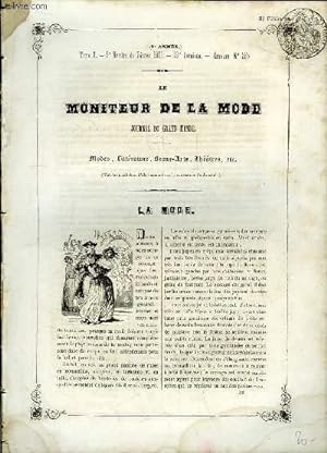 Bild des Verkufers fr Le Moniteur de la Mode. 33e livraison - Gravure n285. TOME X zum Verkauf von Le-Livre