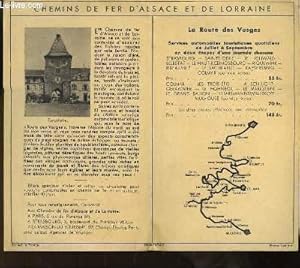 Image du vendeur pour Brochure " La Route des Vosges - Chemins de Fer d'Alsace et de Lorraine ". mis en vente par Le-Livre