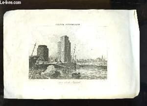 Gravure XIXe siècle, en noir et blanc, du Port de la Rochelle. Extraite de la " France Pittoresque "