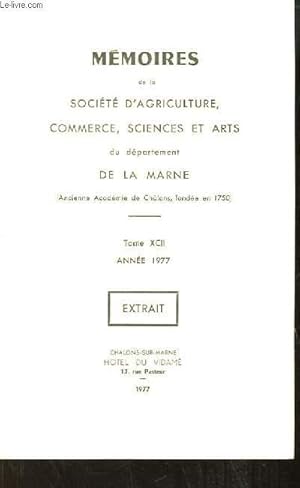 Seller image for Le Sarcophage de Saint Louvent. Extrait des Mmoires de la Socit d'Agriculture, Commerce, Sciences et Arts de la Marne (TOME XCII - 1977) for sale by Le-Livre