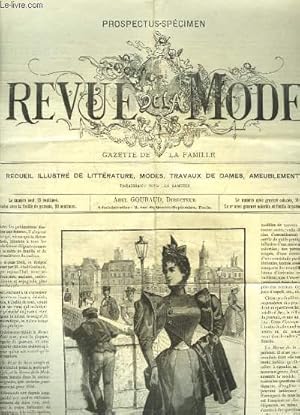 Bild des Verkufers fr Prospectus-Spcimen " Revue de la Mode - Gazette de la Famille " zum Verkauf von Le-Livre