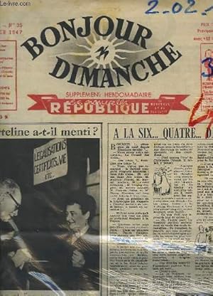 Seller image for Bonjour Dimanche N35 - 2e anne : Courteline a-t-il menti ? for sale by Le-Livre