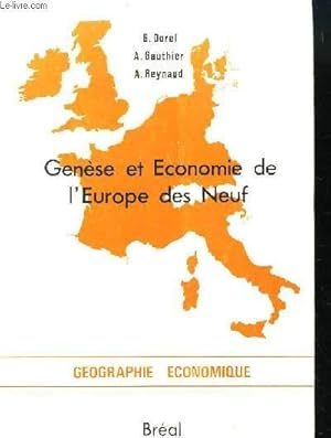 Image du vendeur pour Gense et Economie de l'Europe des Neuf. mis en vente par Le-Livre