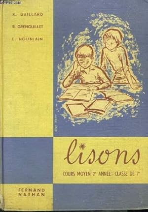 Seller image for Lisons " Cours Moyen 2e anne. Classe de 7e. for sale by Le-Livre