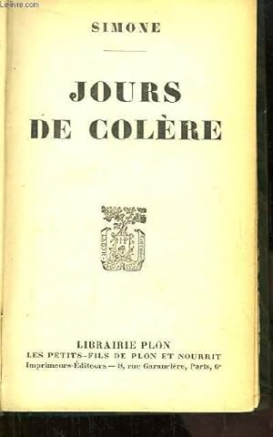 Seller image for Jours de Colre for sale by Le-Livre