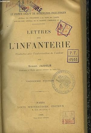 Seller image for Lettres sur l'Infanterie. for sale by Le-Livre