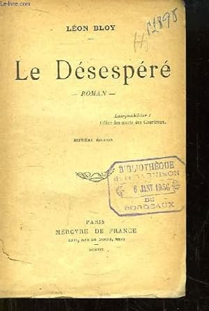 Imagen del vendedor de Le Dsespr. a la venta por Le-Livre