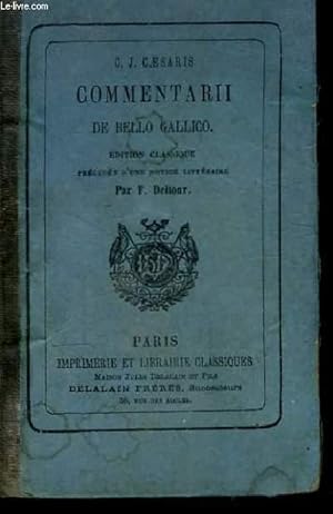 Bild des Verkufers fr Commentarii de Bello Gallico. zum Verkauf von Le-Livre