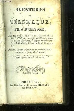 Image du vendeur pour Les Aventures de Tlmaque, Fils d'Ulysse mis en vente par Le-Livre
