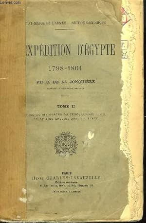 Imagen del vendedor de L'Expdition d'Egypte 1798 - 1801, TOME II a la venta por Le-Livre