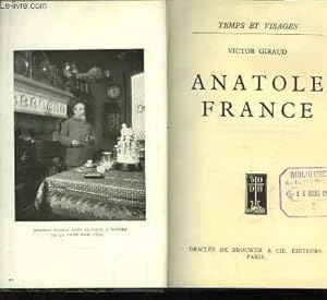Bild des Verkufers fr Anatole France. zum Verkauf von Le-Livre