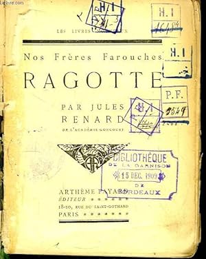 Imagen del vendedor de Ragotte. Nos Frres Farouches. a la venta por Le-Livre