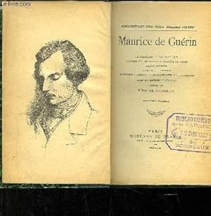 Seller image for Maurice de Gurin. Le Centaure, La Bacchante, Glaucus, Promenade  travers la Lande, Sainte Thrse . for sale by Le-Livre