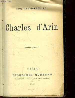 Image du vendeur pour Charles d'Arin. mis en vente par Le-Livre