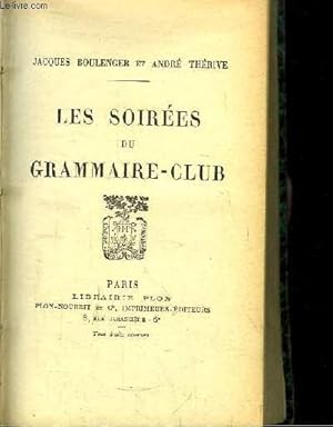 Seller image for Les soires du Grammaire-Club. for sale by Le-Livre