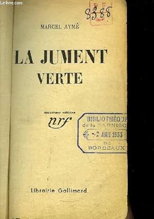 Bild des Verkufers fr La Jument Verte zum Verkauf von Le-Livre