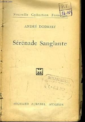 Seller image for Srnade Sanglante. for sale by Le-Livre