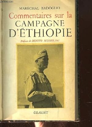 Bild des Verkufers fr Commentaires sur la Campagne d'Ethiopie. zum Verkauf von Le-Livre