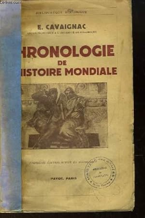 Bild des Verkufers fr Chronologie de l'Histoire Mondiale zum Verkauf von Le-Livre