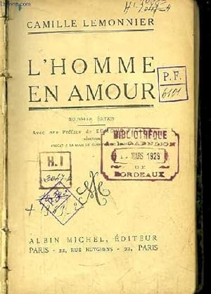 Imagen del vendedor de L'Homme en Amour. a la venta por Le-Livre
