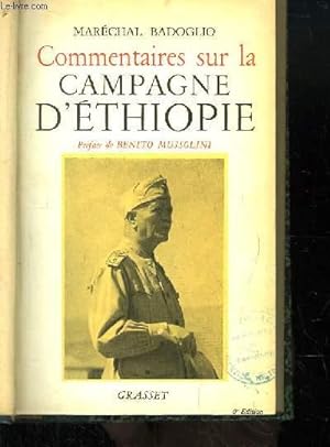 Bild des Verkufers fr Commentaires sur la Campagne d'Ethiopie zum Verkauf von Le-Livre