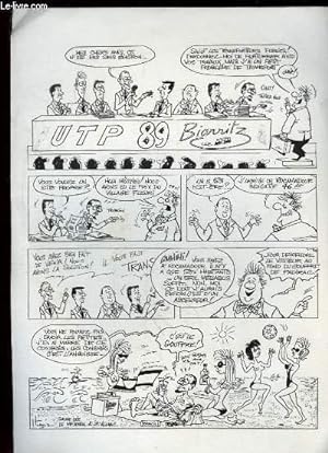 Une planche de bandes dessinées, sur une idée de MF. ABBAL e JP. VEUNAC - "UTP 89, Biarritz"