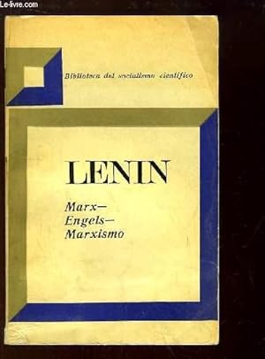 Bild des Verkufers fr Lenin. Marx, Engels, Marxismo. zum Verkauf von Le-Livre