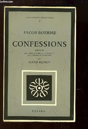 Seller image for Confessions. Prcde de "Le Philosophe Teutonique" ou L'esprit d'aventure par Alexis KLIMOV. for sale by Le-Livre