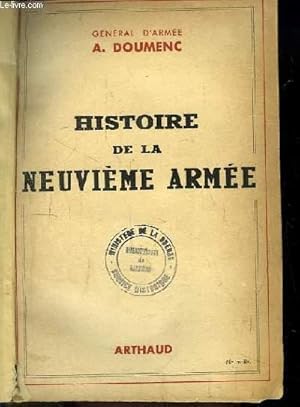 Image du vendeur pour Histoire de la Neuvime Arme. mis en vente par Le-Livre