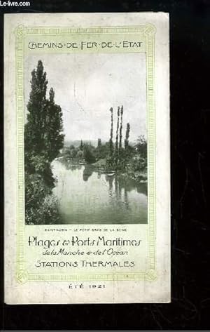 Image du vendeur pour Brochure des Plages & Ports Maritimes de la Manche & de l'Ocan. Stations thermales. Et 1921 mis en vente par Le-Livre